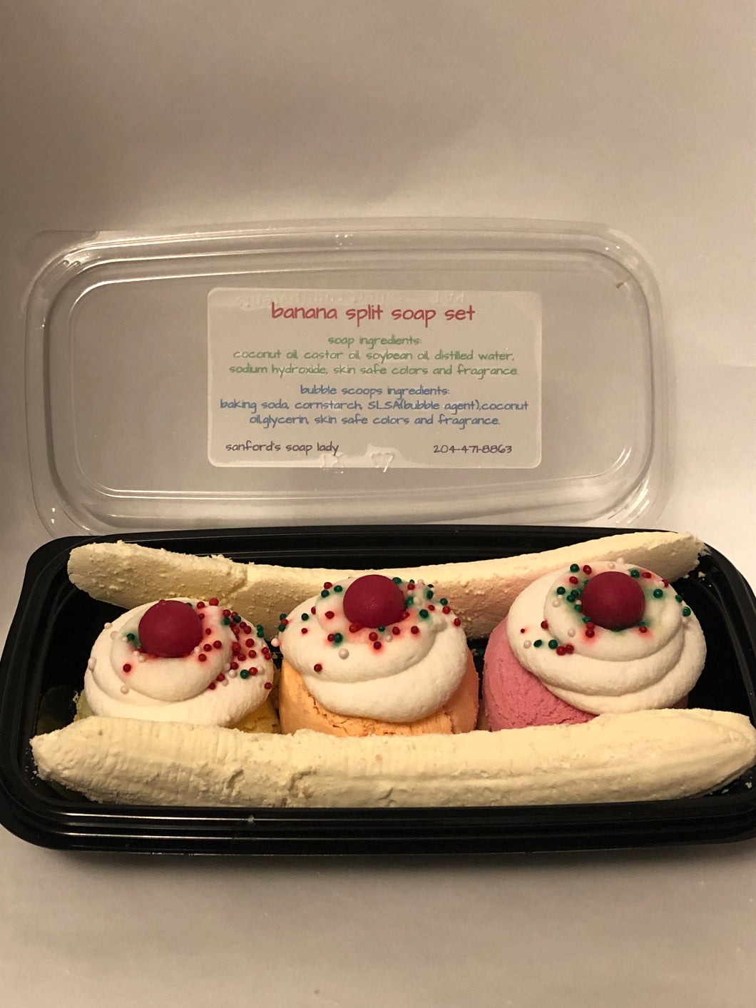 Banana split bath set