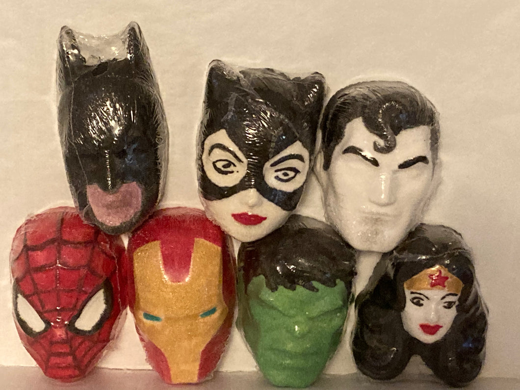 super hero bath bombs