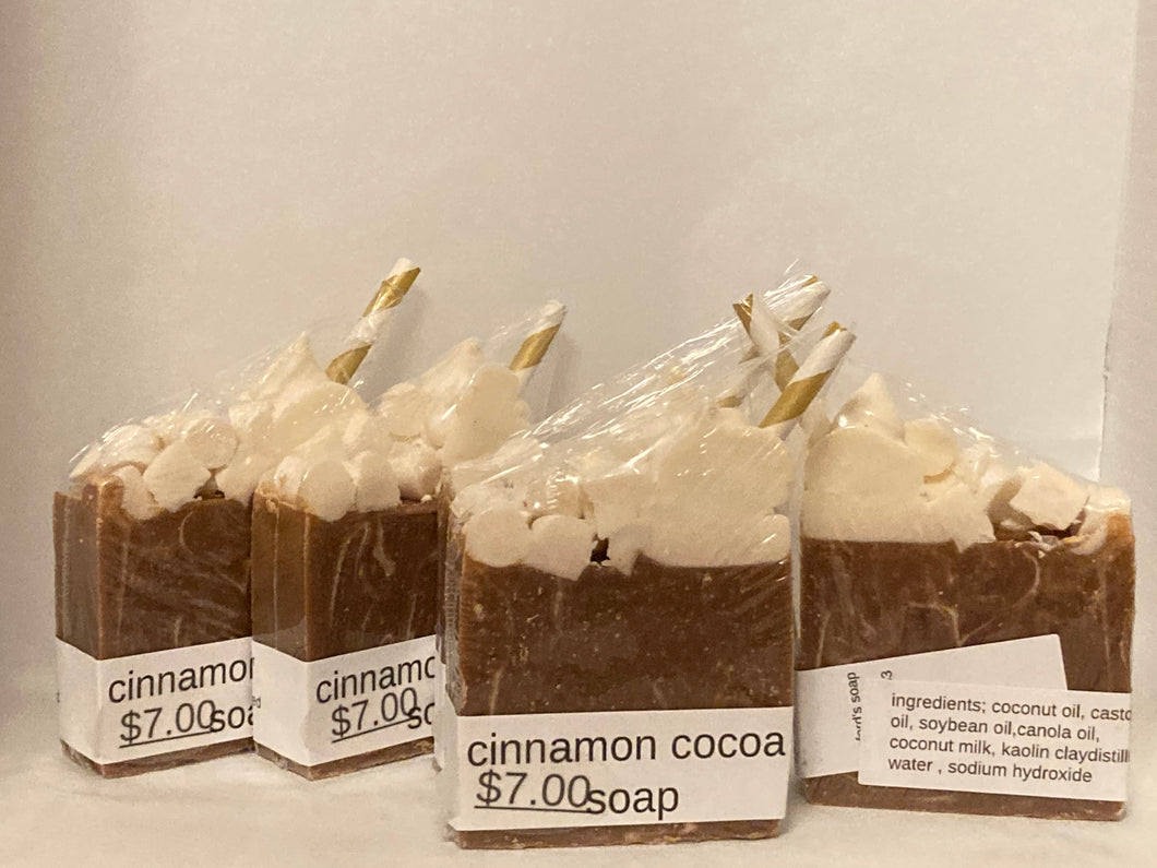 Cinnamon cocoa soap